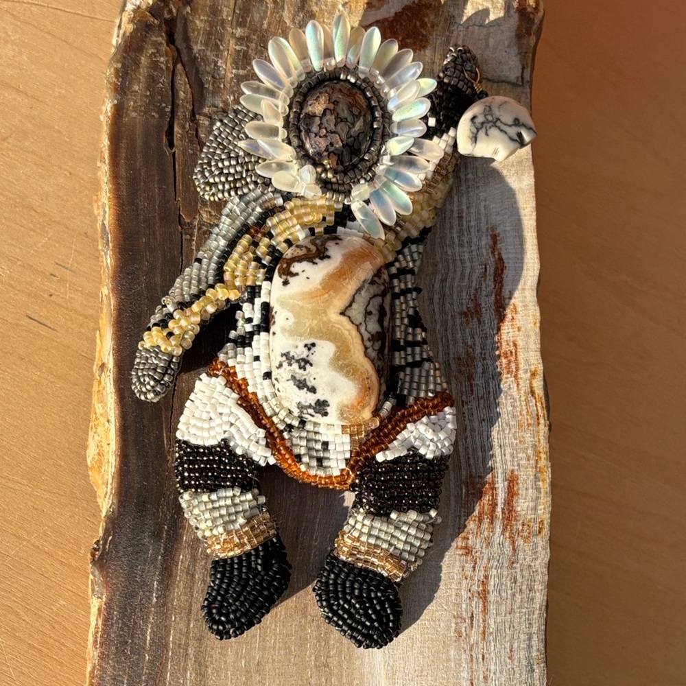 Handcrafted Wearable Art Brooch By PNW Artist Rin Causey
